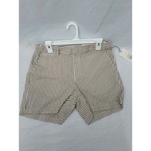 Womens High-Rise Casual Fit 5" Chino Shorts - A New Day - Cream Brown